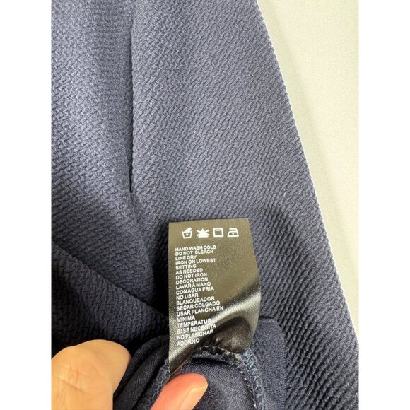 Perceptions 2 Piece Floral Shift Dress & Shrug Set Navy Blush Spring NEW 1X - Picture 6 of 13